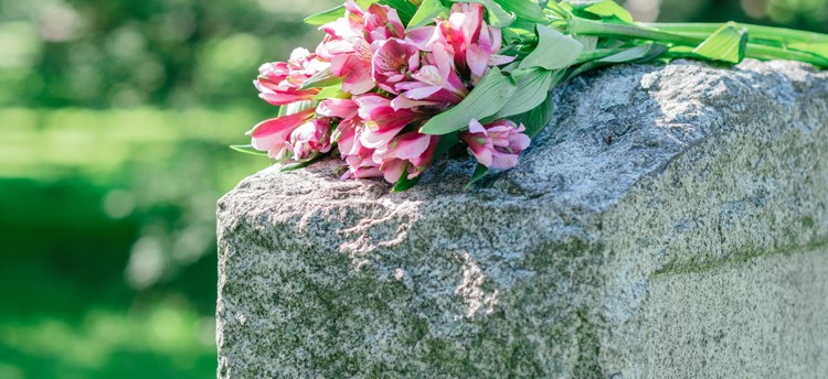 Headstone Spray Flowers Blossburg PA 16912